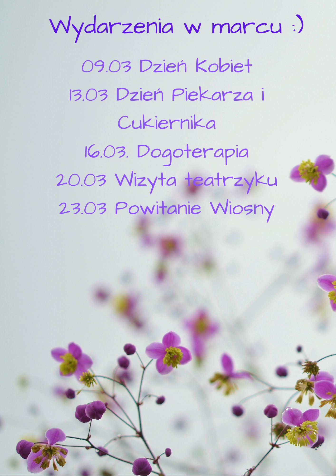 Wydarzenia w marcu w Lokomotywie 03.03.2020