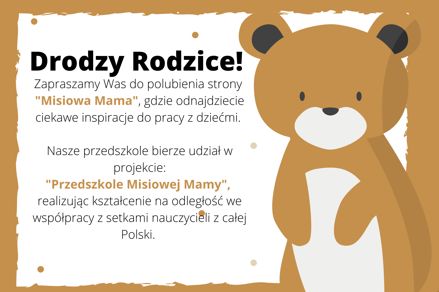 Przedszkole Misiowej Mamy - projekt edukacyjny