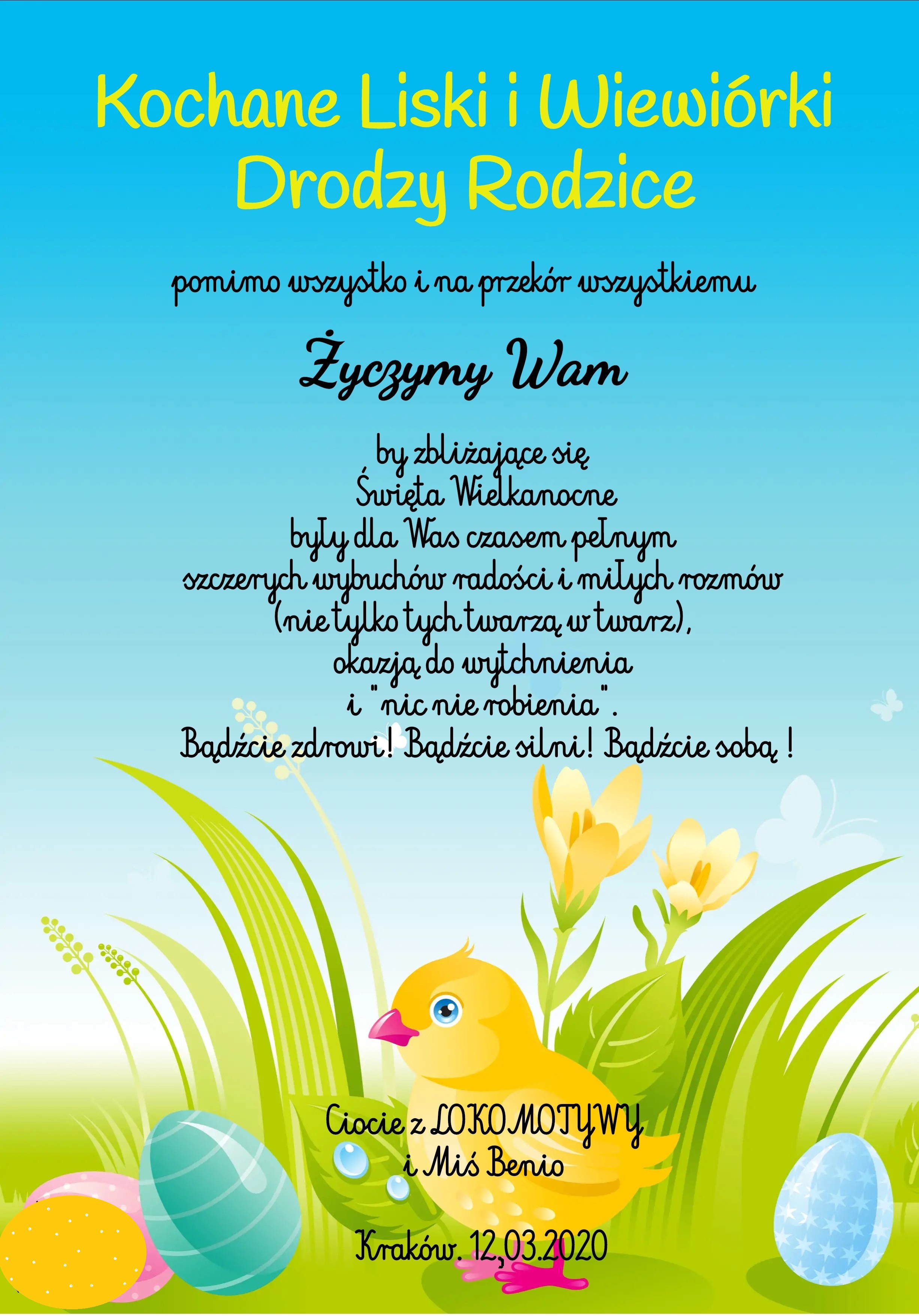 Wesołych Świąt Wielkiej Nocy !