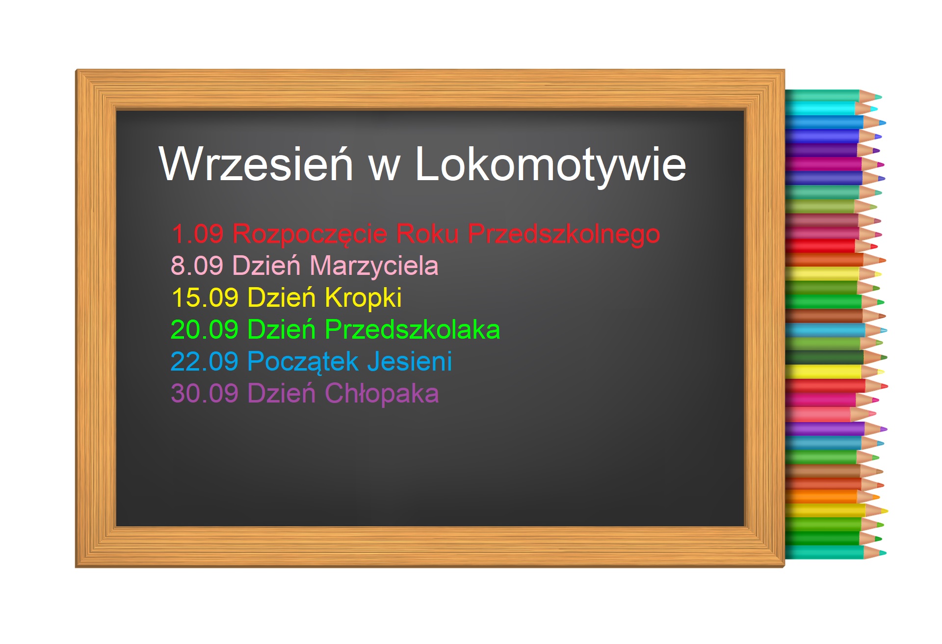 Rozkład jazdy Lokomotywy na miesiąc wrzesień