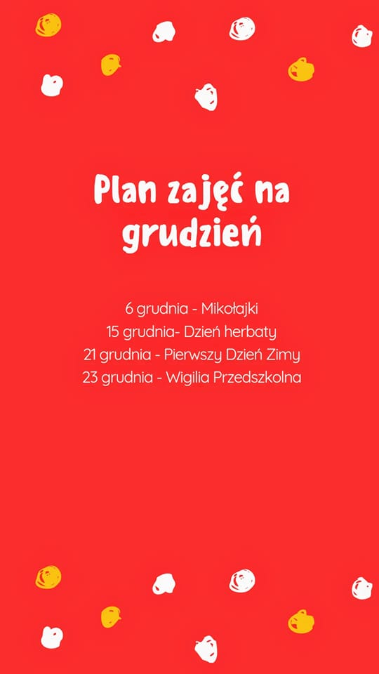 Kalendarz dni specjalnych w grudniu.