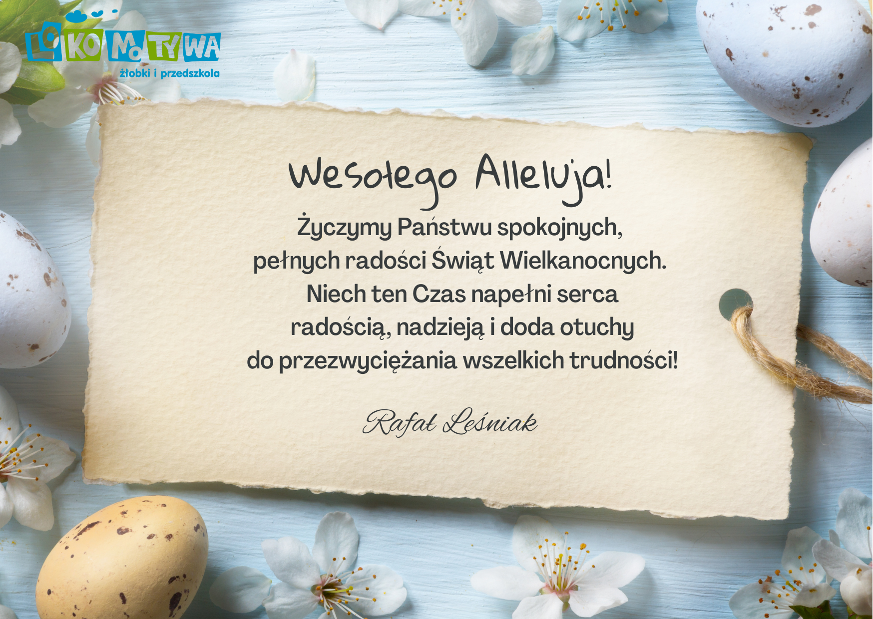 Życzenia od Lokomotywy!