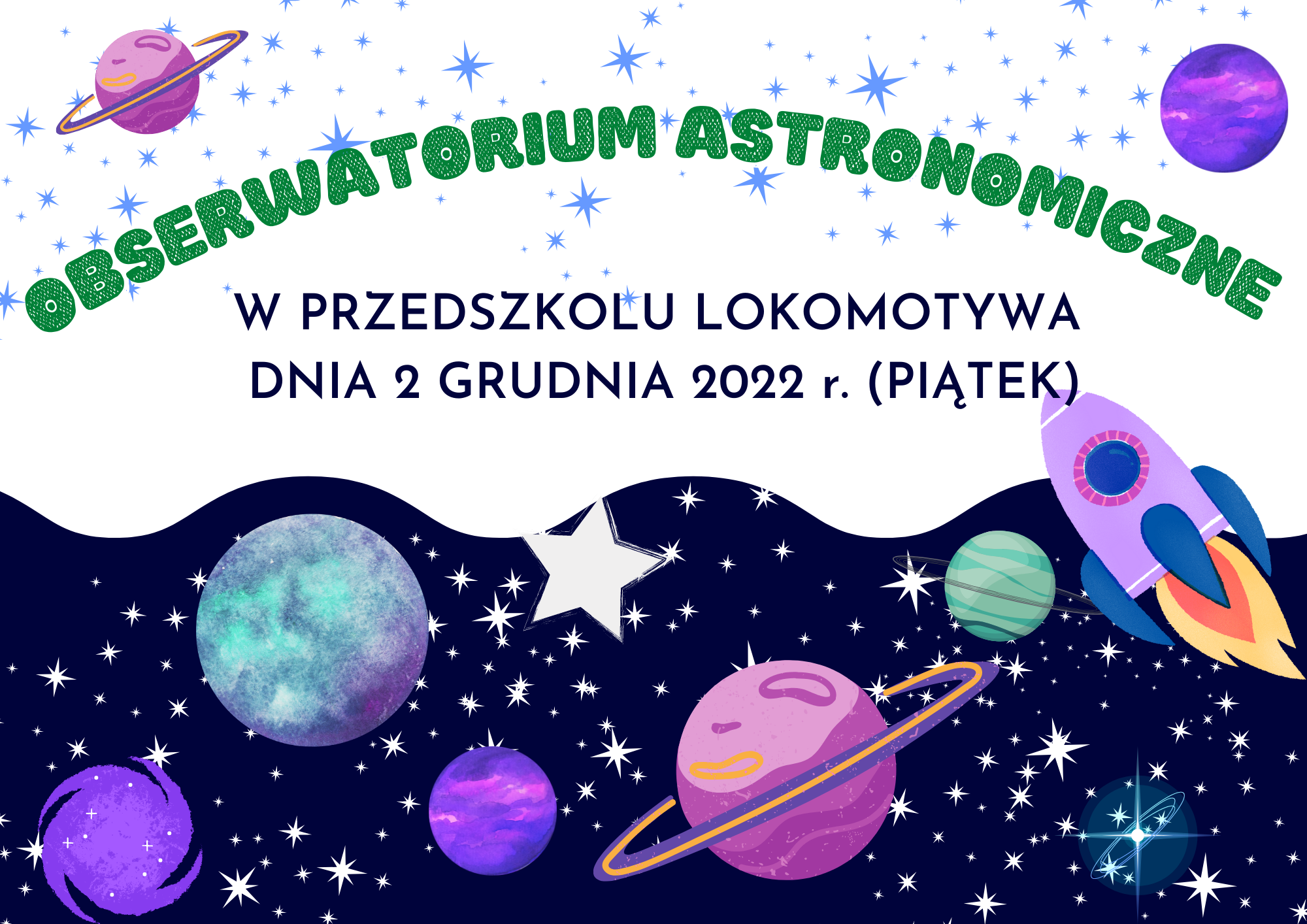 Obserwatorium astronomiczne w naszym Przedszkolu