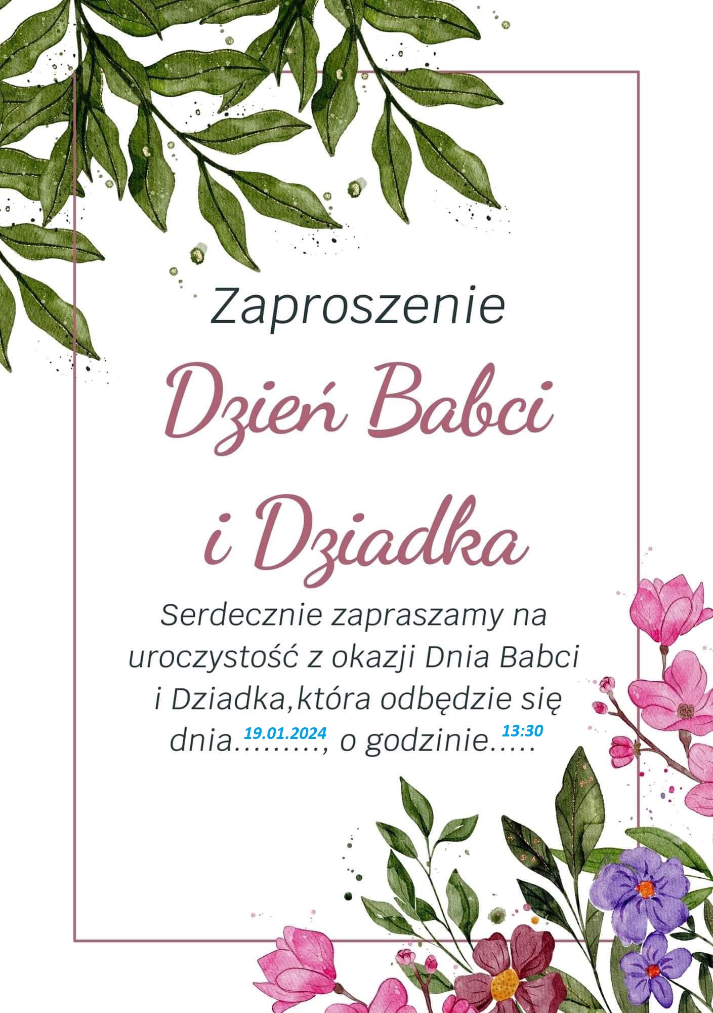 Dzień Babci i Dziadka!