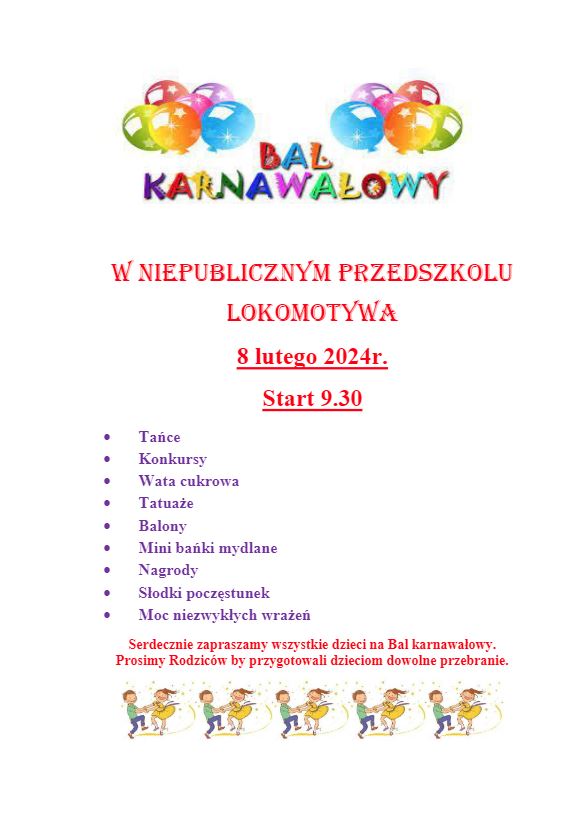 Bal Karnawałowy 2024