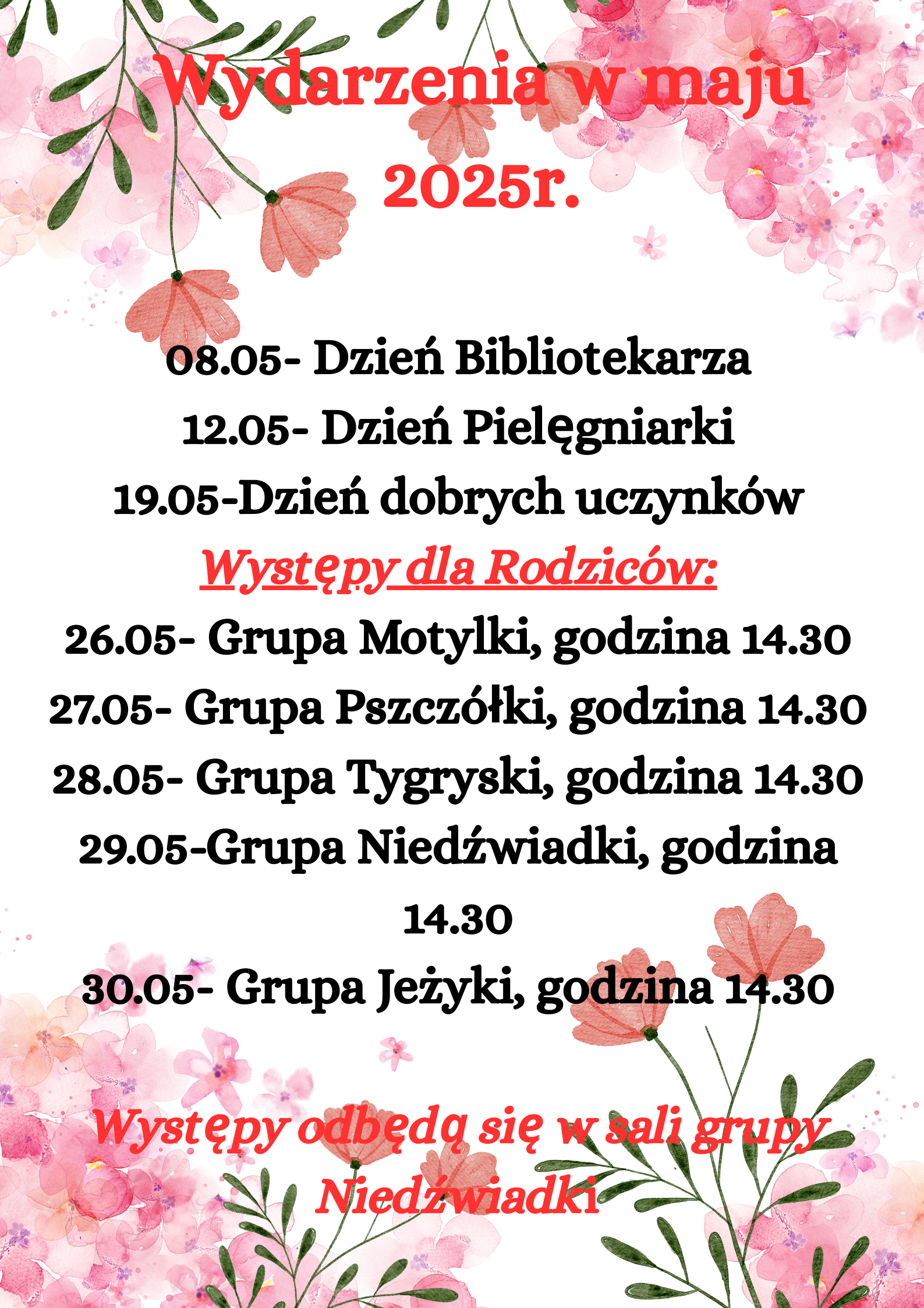 Wydarzenia w maju