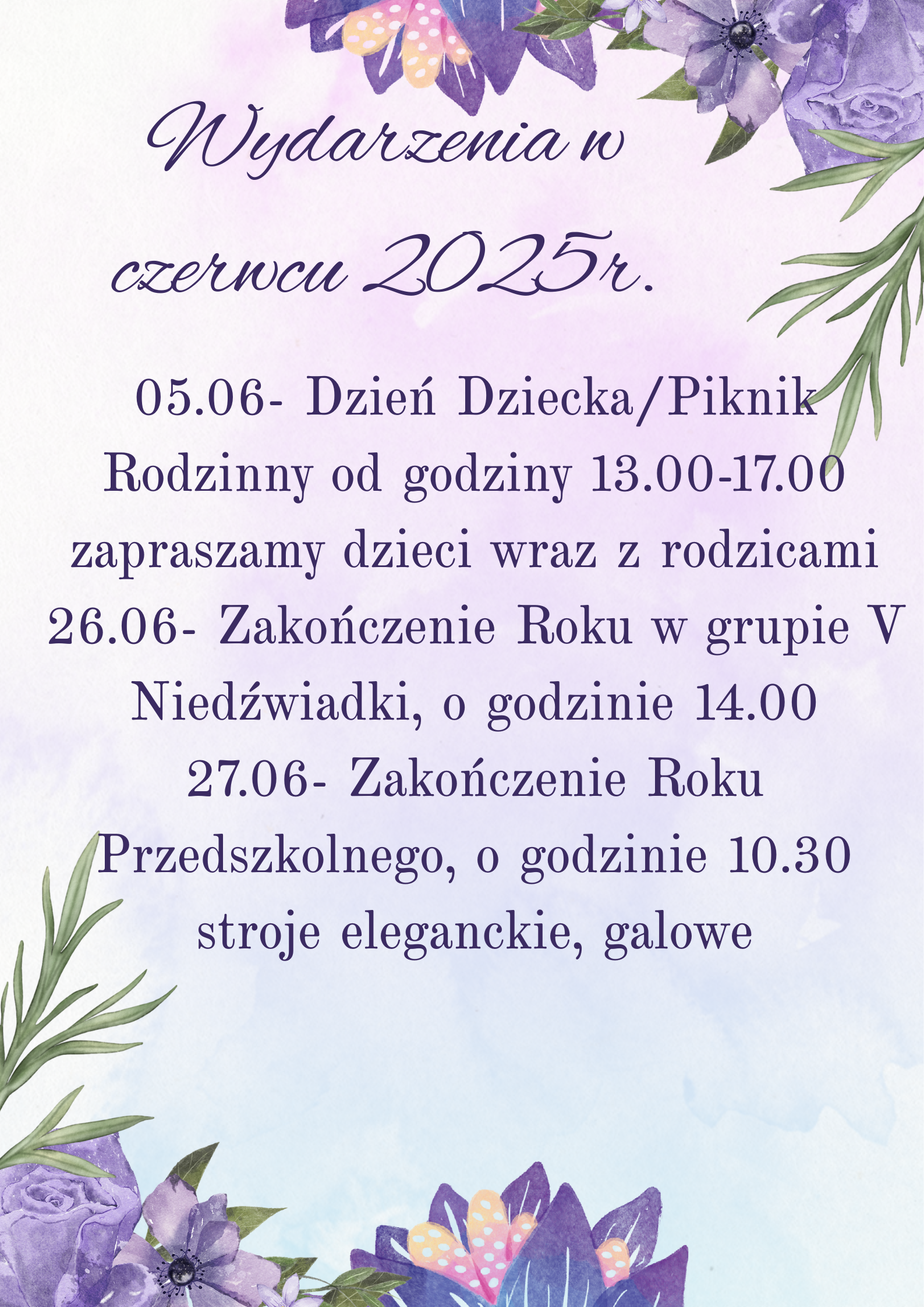 Wydarzenia w czerwcu